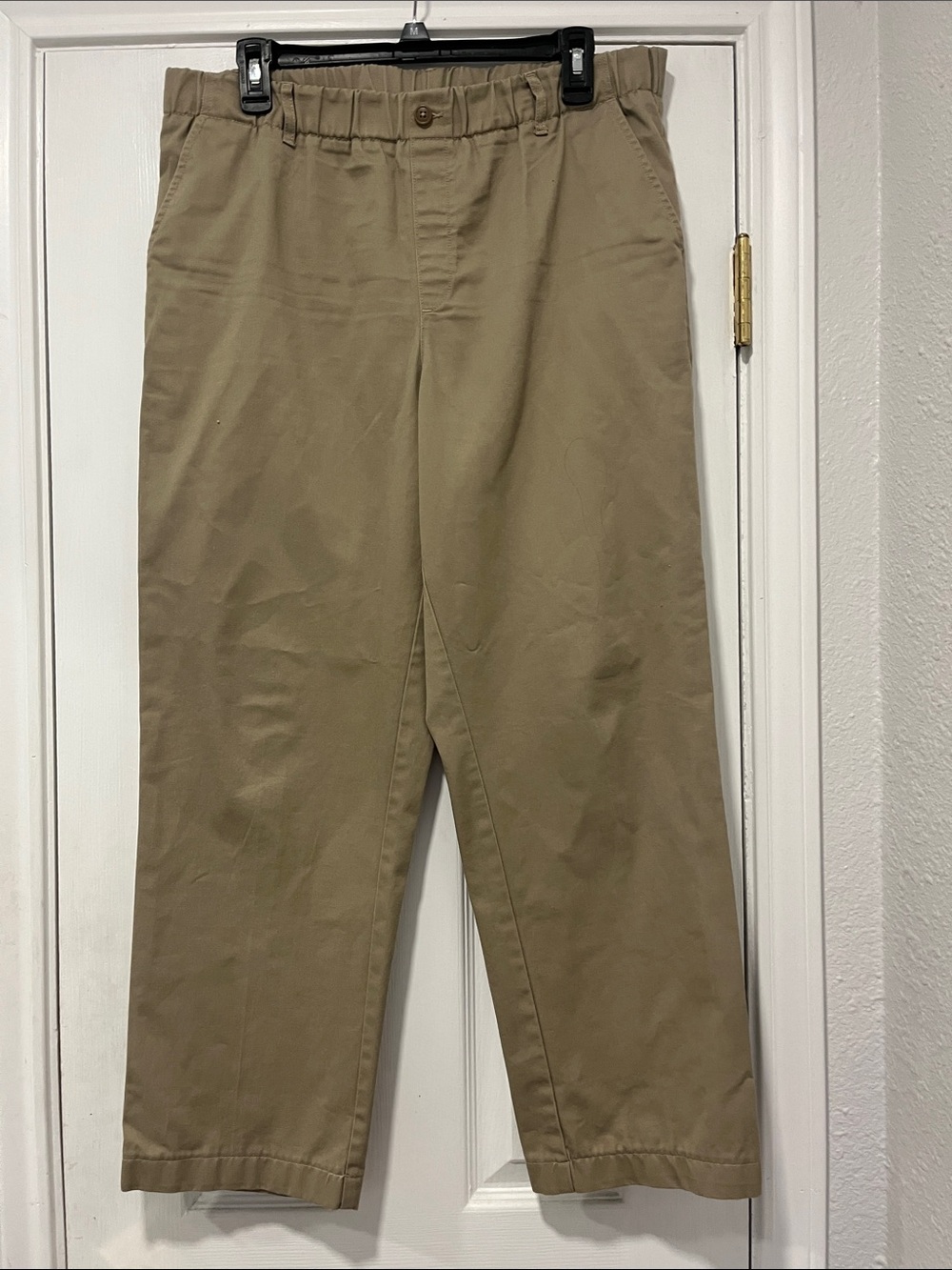Lands End boys 20 H comfort waist khaki pants